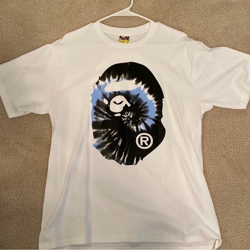 Bape tie dye tshirt